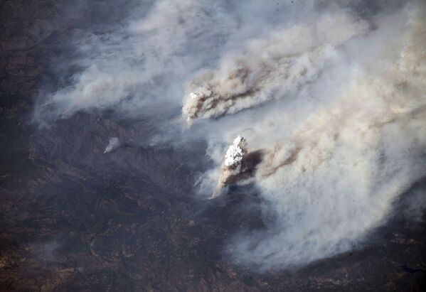 Фотография с МКС – вид на калифорнийские пожары - Sputnik Абхазия