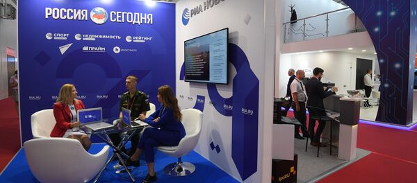 Стенд МИА Россия Сегодня на Международном военно-техническом форуме Армия-2019 в КВЦ Патриот Стенд МИА Россия Сегодня на Международном военно-техническом форуме Армия-2019 в КВЦ Патриот - Sputnik Абхазия