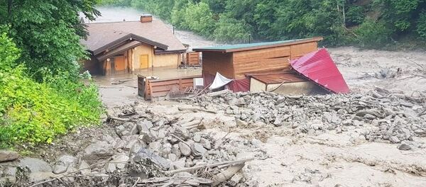 Последствия селя на Роза Хуторе, 24 июня 2019 Последствия селя на Роза Хуторе, 24 июня 2019 - Sputnik Абхазия