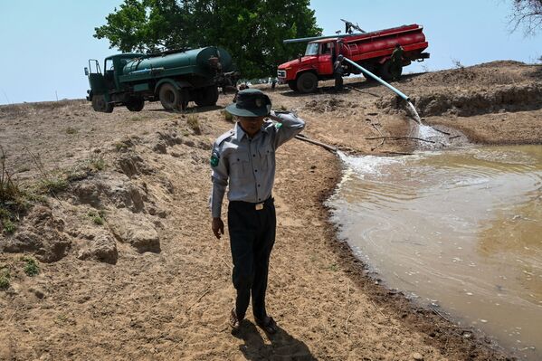 Рейнджеры в Мьянме пытаются поддержать жизнь в заповеднике, страдающем от сильной засухи - Sputnik Абхазия