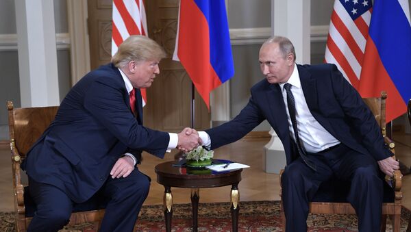 Встреча президента РФ Владимира Путина и президента США Дональда Трампа в Хельсинки - Sputnik Абхазия
