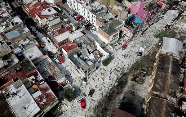 Последствия сильного града в Гвадалахаре, Мексика. 30 июня 2019 - Sputnik Абхазия