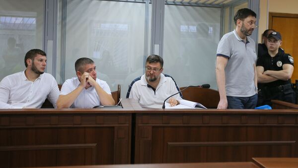 Заседание суда по делу журналиста К. Вышинского в Киеве - Sputnik Аҧсны