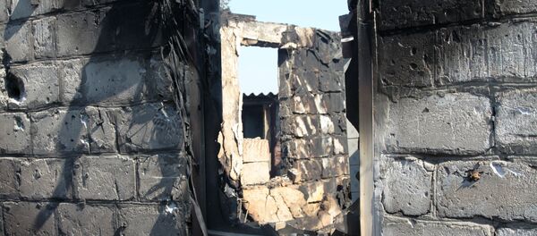 Последствия обстрела в Горловке Последствия обстрела в Горловке - Sputnik Абхазия