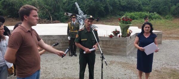 Открытие памятника погибшим в Июльской операции на горе Ахбюк Открытие памятника погибшим в Июльской операции на горе Ахбюк - Sputnik Абхазия