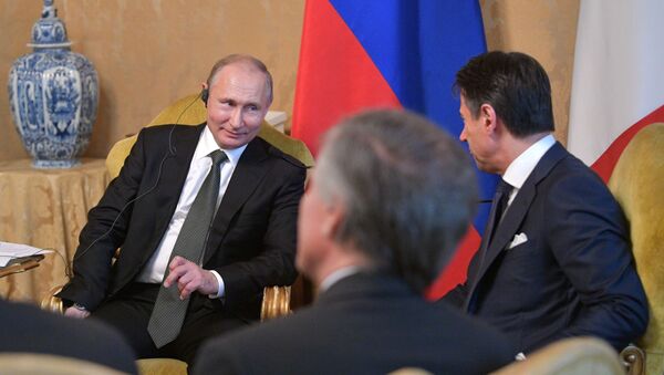Официальный визит президента РФ В. Путина в Италию - Sputnik Абхазия