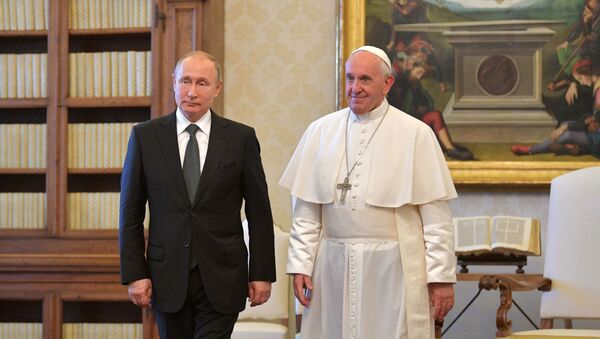 Визит президента РФ В. Путина в Ватикан - Sputnik Абхазия