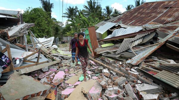 Последствия землетрясения в Индонезии  - Sputnik Абхазия