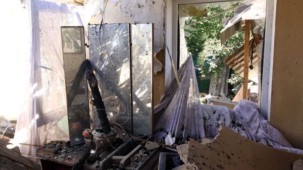 Последствия обстрела в Донецкой области - Sputnik Абхазия