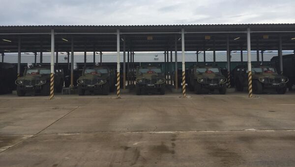 В подразделение военной полиции ЮВО в Абхазии поступили современные армейские многоцелевые бронеавтомобили - Sputnik Абхазия