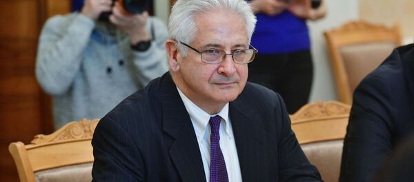 Встреча главы МИД РФ С. Лаврова с делегацией Американской торговой палаты Встреча главы МИД РФ С. Лаврова с делегацией Американской торговой палаты - Sputnik Абхазия