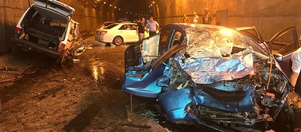  ДТП в гагрском тоннеле  - Sputnik Абхазия