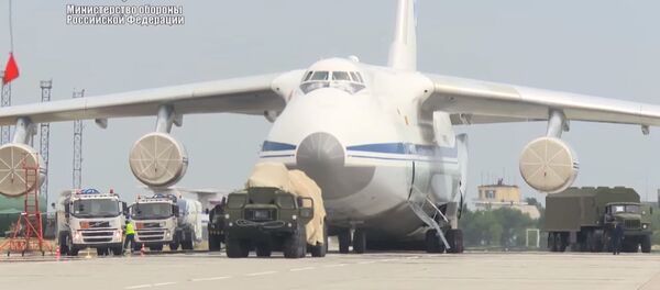 Поставка очередной партии компонентов российской ЗРС С-400 Турции Поставка очередной партии компонентов российской ЗРС С-400 Турции - Sputnik Абхазия