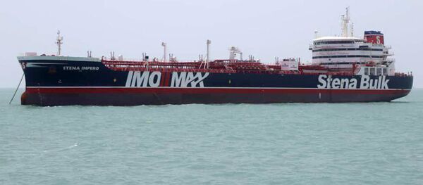 Британский танкер Stena Impero, задержанный ВМС Корпуса стражей исламской революции в Ормузском проливе. Архивное фото Британский танкер Stena Impero, задержанный ВМС Корпуса стражей исламской революции в Ормузском проливе. Архивное фото - Sputnik Абхазия