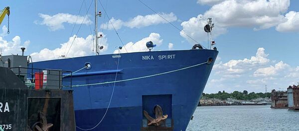 Задержанное российское судно в порту Измаила Задержанное российское судно в порту Измаила - Sputnik Абхазия