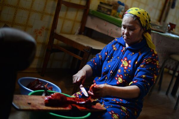 Женщина коренного народа ханты на своей кухне - Sputnik Абхазия