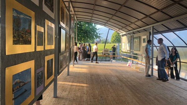 Открытие картинной галереи в селе Лыхны  - Sputnik Абхазия