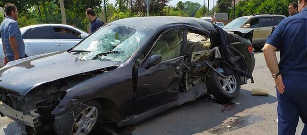 Автомобильная авария в Гулрыпше Автомобильная авария в Гулрыпше - Sputnik Абхазия