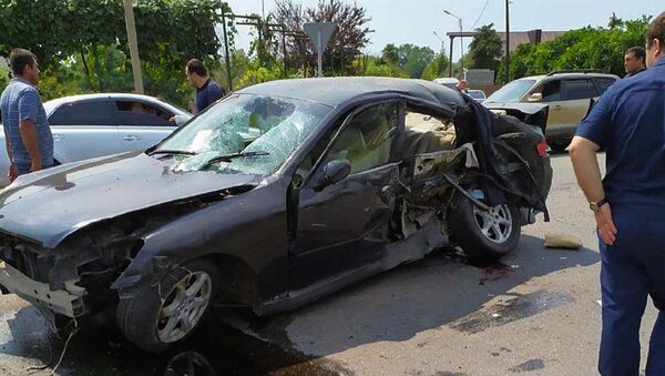 Автомобильная авария в Гулрыпше  - Sputnik Абхазия