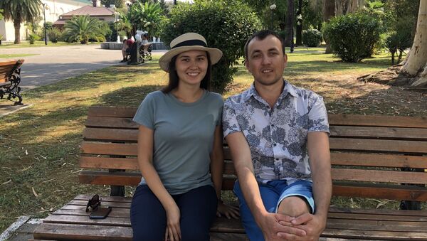 Анастасия с супругом Михаилом из Башкирии - Sputnik Абхазия
