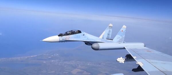 Истребители Су-30СМ выполнили тренировочный полёт над Крымом - Sputnik Абхазия