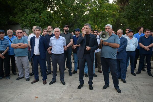 Митинг сторонников оппозиционной политической партии Амцахара   - Sputnik Абхазия