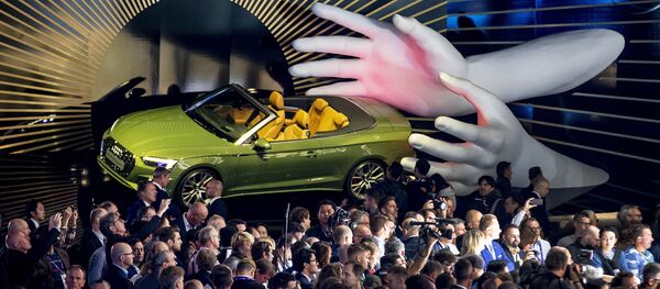 Автомобиль Audi A5 4.0 TDI Quattro на международном автомобильном салоне во Франкфурте Автомобиль Audi A5 4.0 TDI Quattro на международном автомобильном салоне во Франкфурте - Sputnik Абхазия