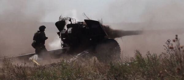 Шквальный огонь: лучшие кадры масштабных учений артиллеристов ЗВО Шквальный огонь: лучшие кадры масштабных учений артиллеристов ЗВО - Sputnik Абхазия