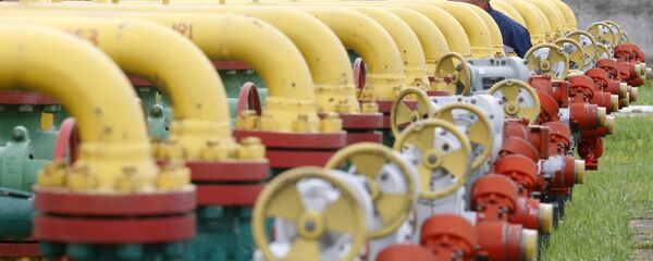 Сотрудник проверяет оборудование на газохранилище под Львовом Сотрудник проверяет оборудование на газохранилище под Львовом - Sputnik Абхазия