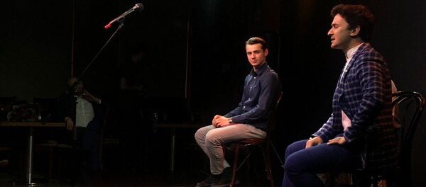 В арт-фойе Русского театра драмы имени Искандера в рамках фестиваля Рифмы на Рице  - Sputnik Абхазия