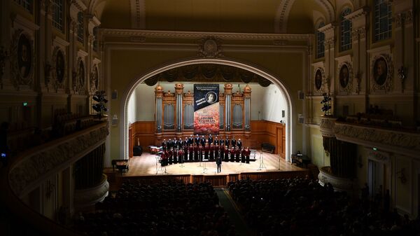 Выступление Абхазской государственной хоровой капеллы  в Большом зале Московской консерватории имени Чайковского - Sputnik Аҧсны