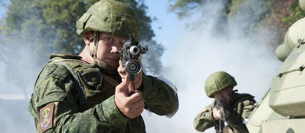 Разведывательные подразделения ЮВО в Абхазии в ходе учения ликвидировали условную группу НВФ в горах Разведывательные подразделения ЮВО в Абхазии в ходе учения ликвидировали условную группу НВФ в горах - Sputnik Абхазия