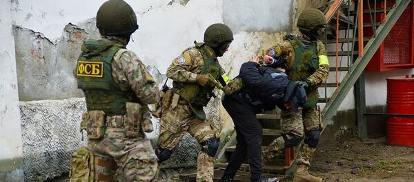 Сотрудники ФСБ во время учений - Sputnik Абхазия