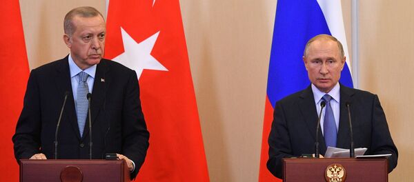 Президент РФ В. Путин встретился с президентом Турции Р. Т. Эрдоганом Президент РФ В. Путин встретился с президентом Турции Р. Т. Эрдоганом - Sputnik Абхазия