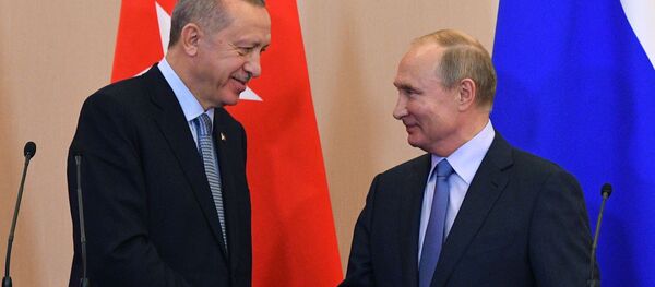 В.В. Путини Р.Т. Ердогани еиԥылеит - Sputnik Аҧсны