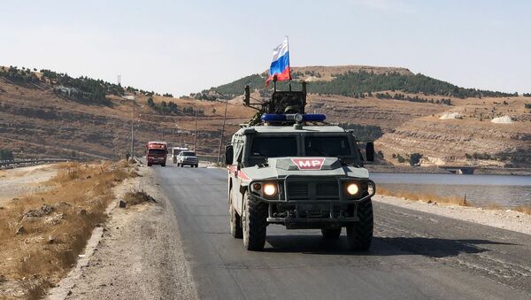 Военная полиция РФ на северо-востоке провинции Алеппо в Сирии - Sputnik Абхазия