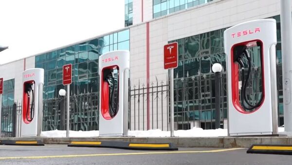 Зарядные станции Tesla появились в Нур-Султане - Sputnik Абхазия