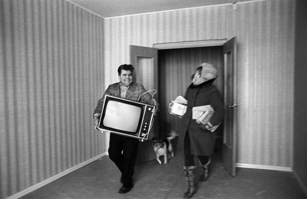 Новоселье в новых домах Орехово-Борисово в Москве, 1976 - Sputnik Абхазия