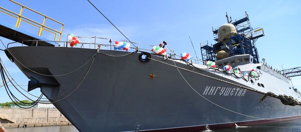 Спуск на воду малого ракетного корабля «Ингушетия» в Казани Спуск на воду малого ракетного корабля «Ингушетия» в Казани - Sputnik Абхазия