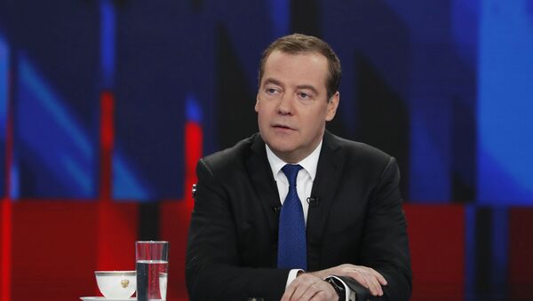 Интервью Премьер-министра РФ Д. Медведева российским телеканалам - Sputnik Аҧсны