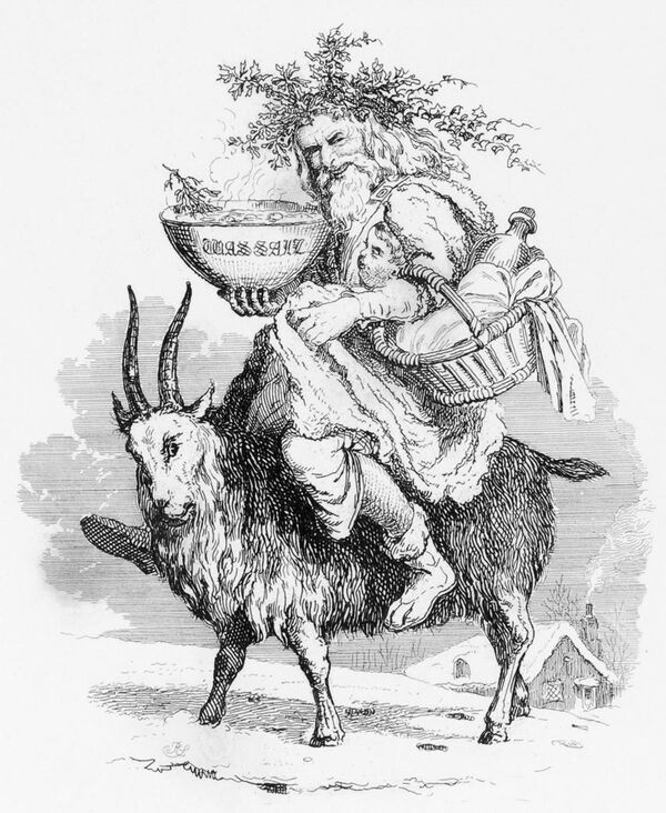 Английский фольклорный персонаж Father Christmas,1836 год - Sputnik Абхазия