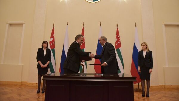 Подписание соглашений  - Sputnik Абхазия