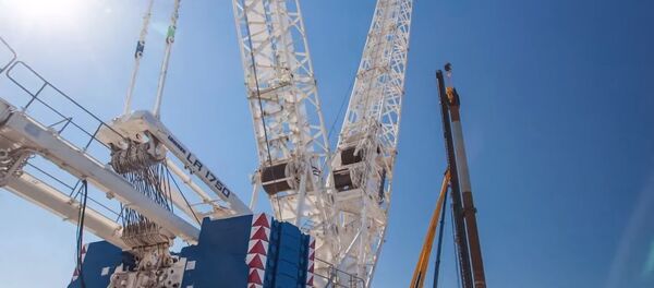 Четыре года в одном видео: как строили Крымский мост - Sputnik Абхазия