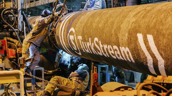 Строительство газопровода Турецкий поток. Архивное фото - Sputnik Аҧсны