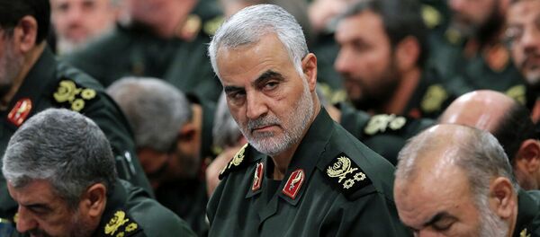 Иранский генерал Касема Сулеймани, командовавший подразделением Кудс Корпуса стражей исламской революции Иранский генерал Касема Сулеймани, командовавший подразделением Кудс Корпуса стражей исламской революции - Sputnik Абхазия
