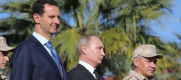 Президент РФ В. Путин посетил авиабазу Хмеймим в Сирии Президент РФ В. Путин посетил авиабазу Хмеймим в Сирии - Sputnik Абхазия