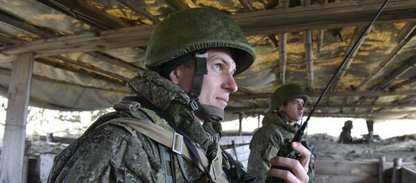 Учебно-методический сбор командиров рот и батарей российской военной базы Учебно-методический сбор командиров рот и батарей российской военной базы - Sputnik Абхазия