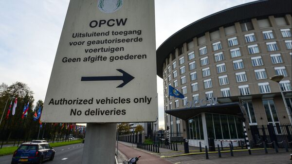 Вид на здание Организации по запрещению химического оружия в Гааге. - Sputnik Аҧсны