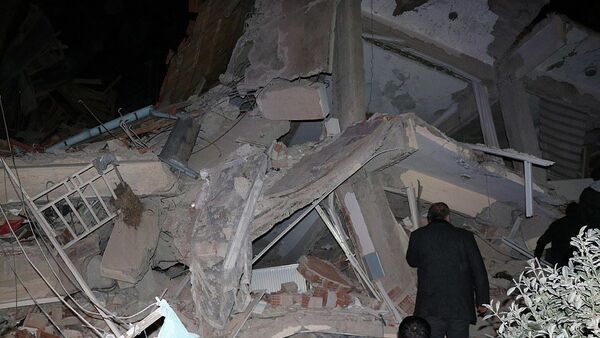 Видео разрушительного землетрясения в Турции - Sputnik Абхазия