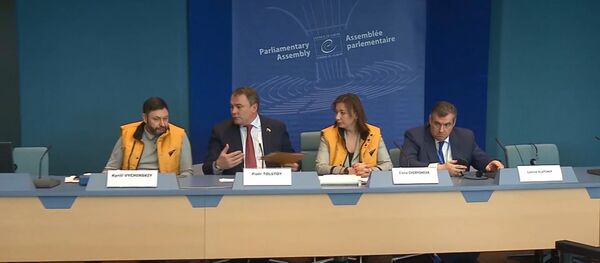 Россия сегодня в ПАСЕ: о притеснениях журналистов, тюрьме и вере в профессию Россия сегодня в ПАСЕ: о притеснениях журналистов, тюрьме и вере в профессию - Sputnik Абхазия